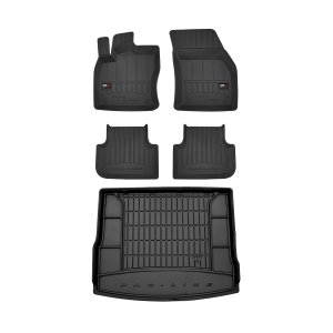 Volkswagen Tiguan Floor-Trunk Mats - Omac - 3D PREMIUM - Black - 2018-2024